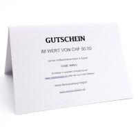 Gutschein 50 CHF Kaffeer&#246;sterei Keller
