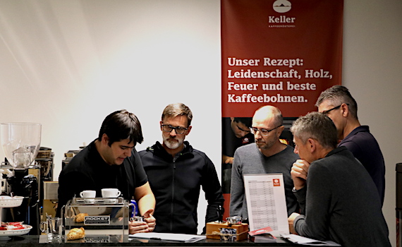 Baristakurs in der Kaffeerösterei Keller