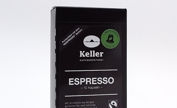 Espresso Kapseln Schachtel mit zehn Stück