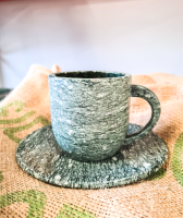Kaffeetasse mit Griff aus Andeerer Granit 2