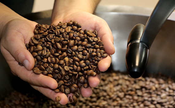 Kaffeebohnen nach dem Röstprozess